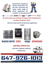 Certify Experienced Appliance Service Technicians for GTA. 
