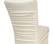 ROUGHED CHAIR COVERS FOR RENT!