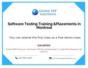 Software Testing Training & Placements in Montreal