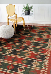  Rugsville Southwestern Multi Kilim Rug