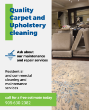 CARPET/UPHOLSTERY CLEANING AND MAINTENANCE SERVICES 