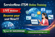 ServiceNow ITSM Online Coaching Classes In India,  Hyderabad